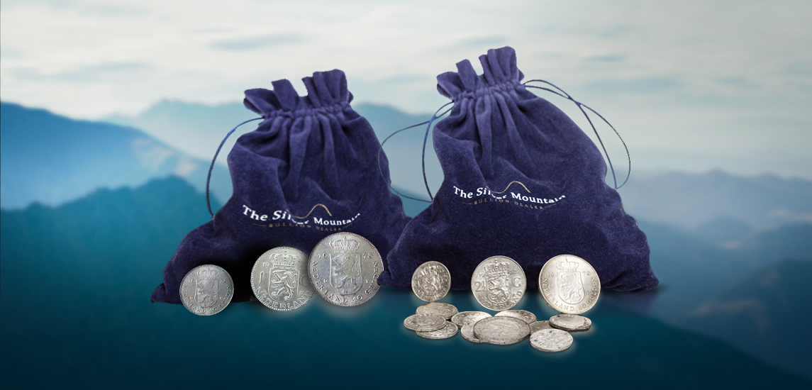 Silver Dutch coins on sale
