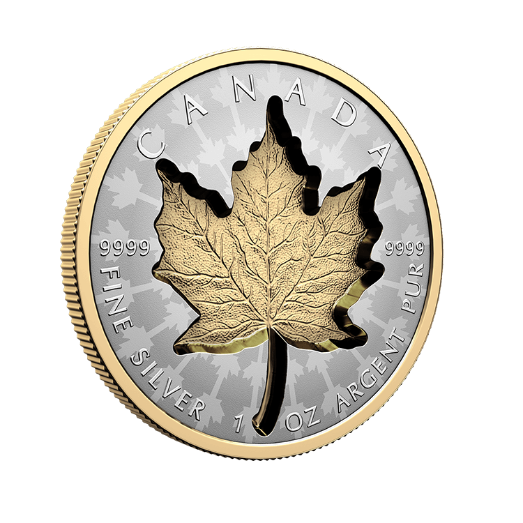 1 troy ounce silver coin Super Incuse Maple Leaf 2024