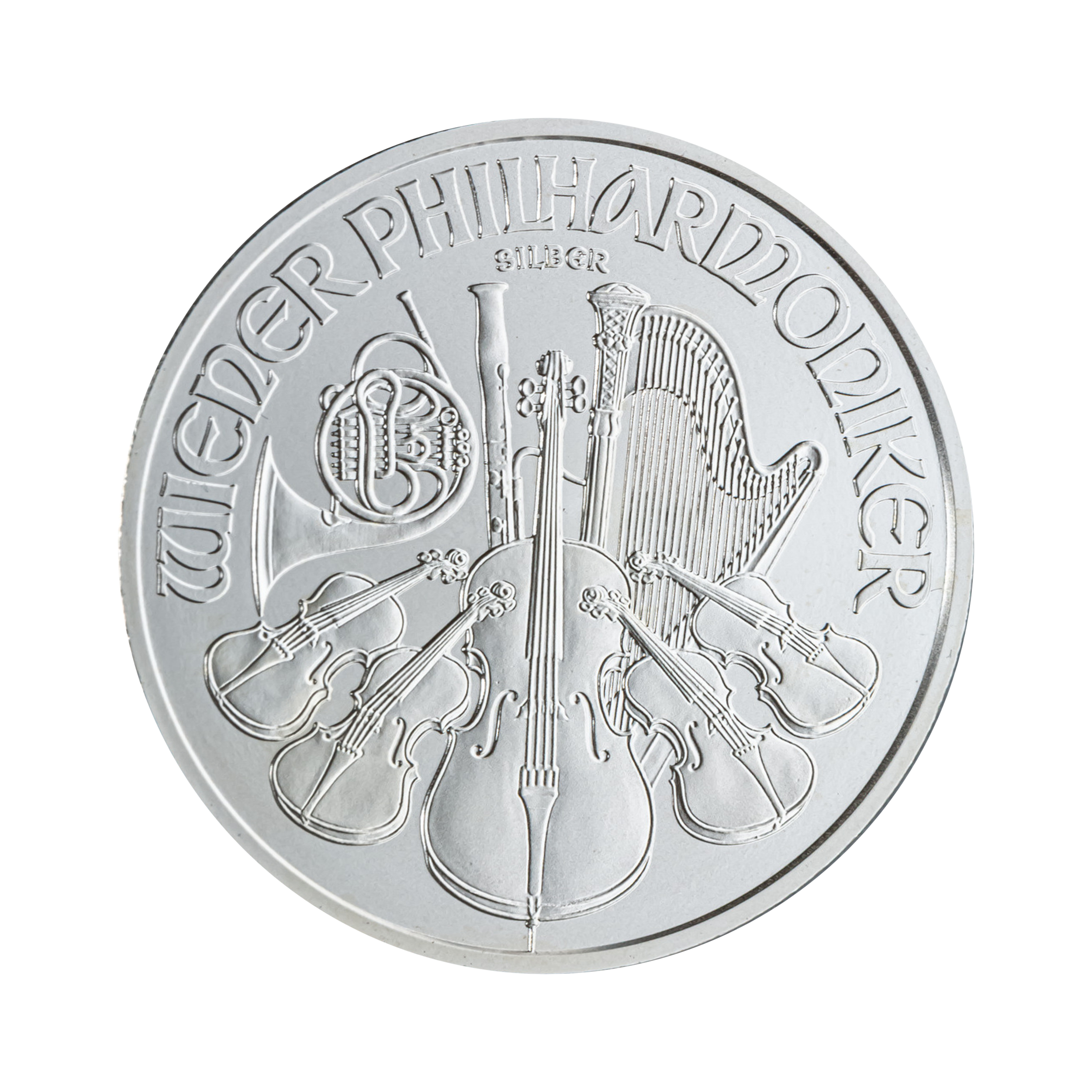 Ontwerp zilveren Wiener Philharmoniker munt