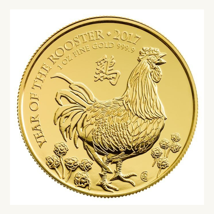 1 Troy ounce gouden munt UK Lunar 2017