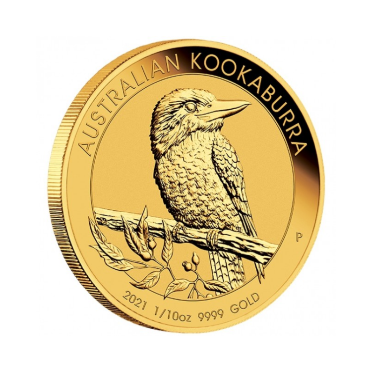 1/10 troy ounce gouden munt kookaburra 2021