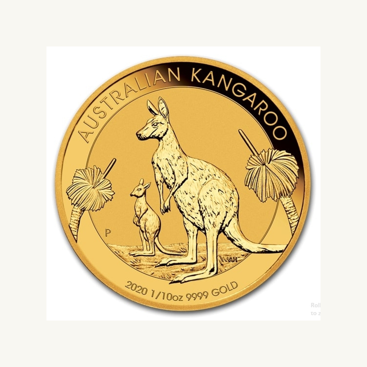 1/10 Troy ounce gouden munt Kangaroo 2020