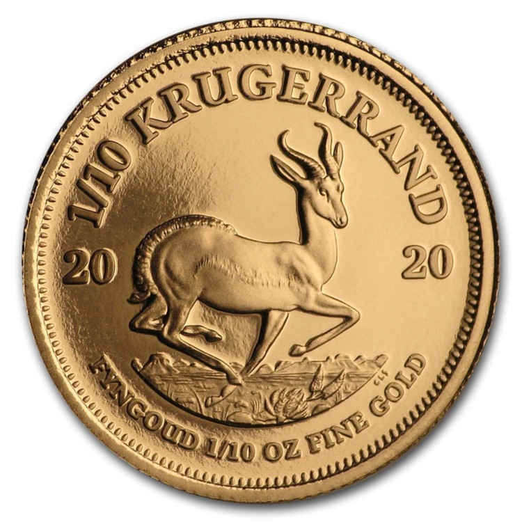 1/10 troy ounce gouden Krugerrand munt Proof