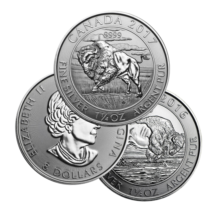 1.25 troy ounce zilveren munt divers