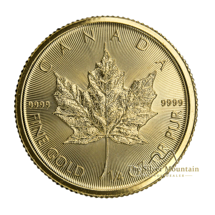 Ontwerp gouden Maple Leaf munt