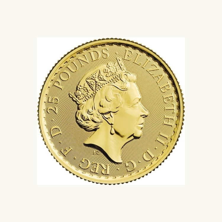 1/4 Troy ounce gouden munt Britannia 2020