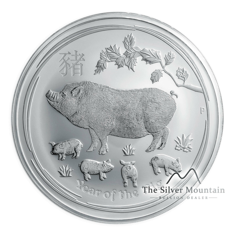 1 Kilogram zilveren munt Lunar 2019