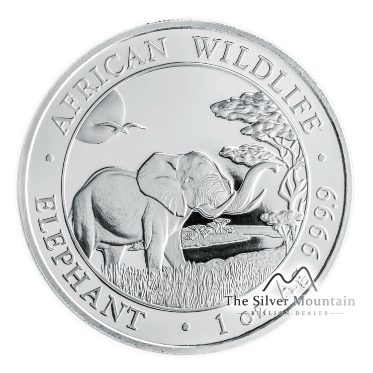 1 Troy ounce zilveren munt Somalische Olifant 2019