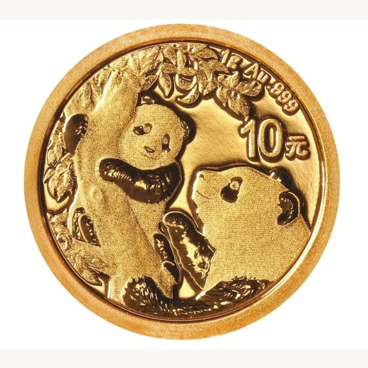 1 Gram gouden munt Panda 2021