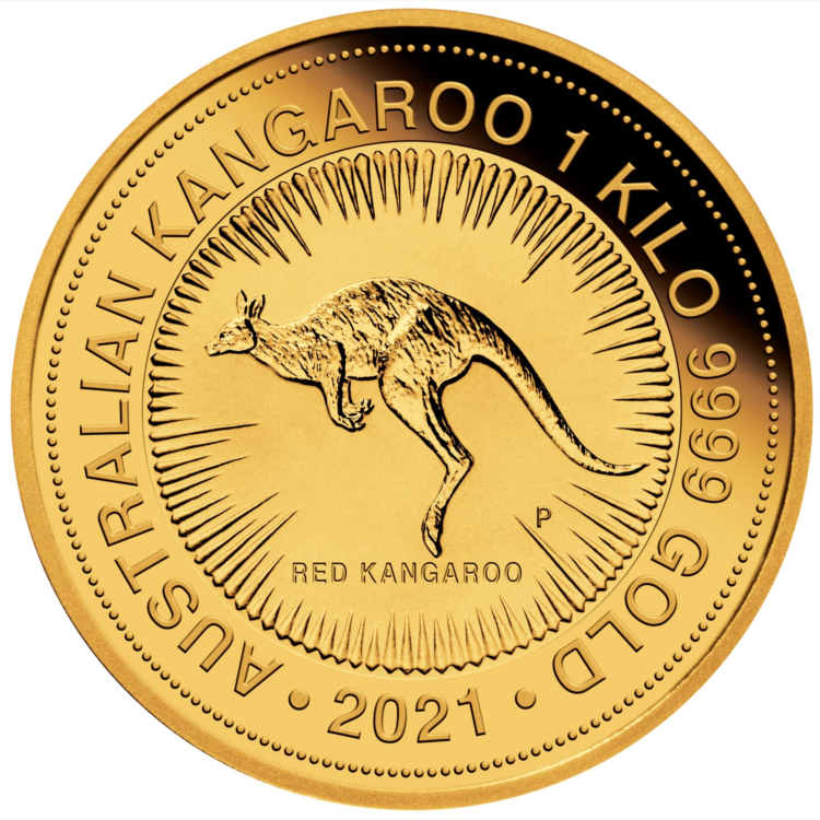 1 Kilo gouden munt Kangaroo 2021