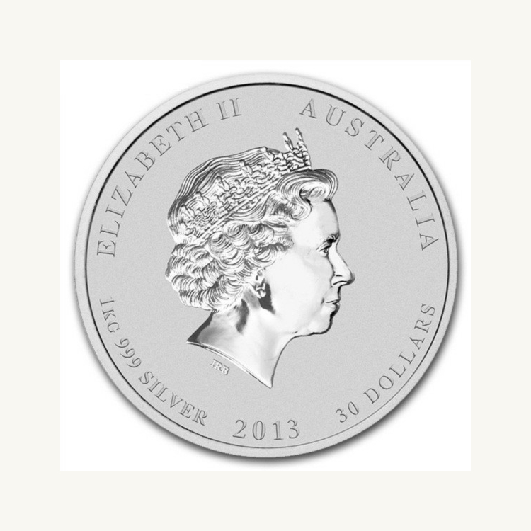1 kilo zilveren Lunar munt 2013 Year of the Snake
