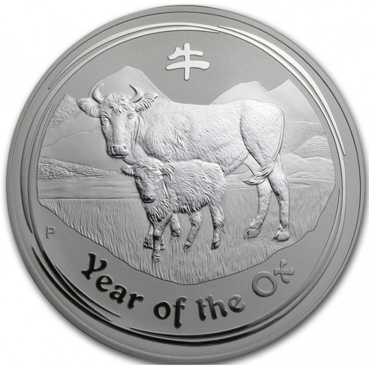 1 kilo Lunar zilveren munt 2009