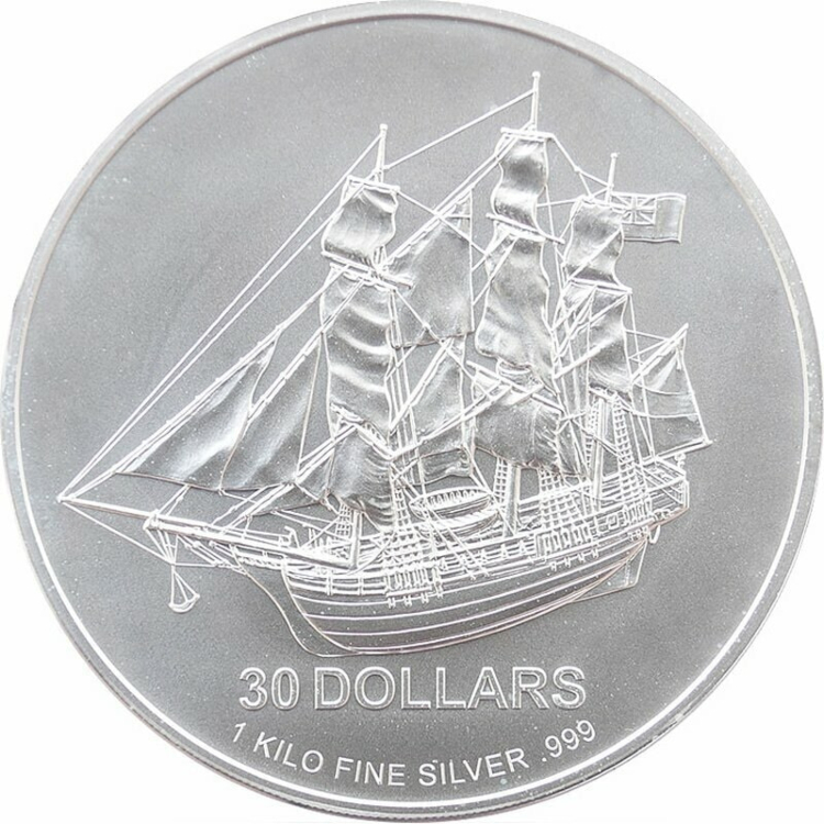 1 kilo Cook Islands Bounty zilver munt