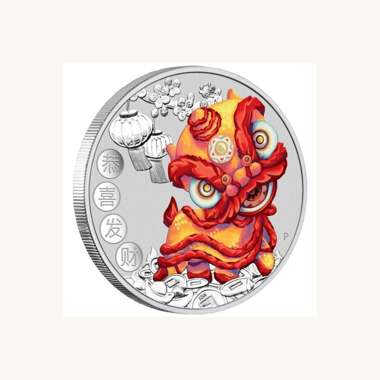 1 Troy ounce zilveren munt Chinese New Year 2020