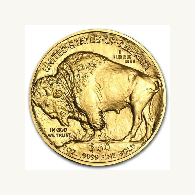 1 Troy ounce gouden munt Buffalo beschadigd