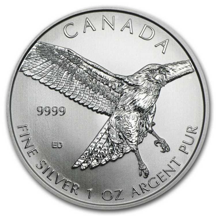 Red Tailed Hawk 2015 - 1 troy ounce zilveren munt