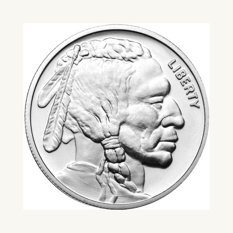 1 Troy ounce zilveren Buffalo munt