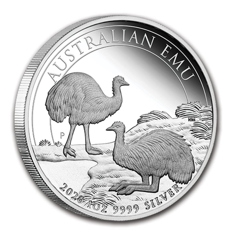 1 Troy ounce zilveren munt Emoe 2020 Proof