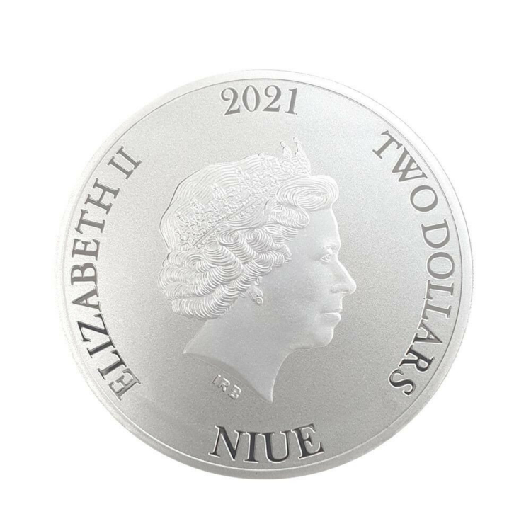 1 troy ounce zilveren munt Bitcoin 2021