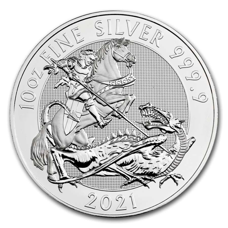 10 Troy ounce zilveren munt Valiant 2021
