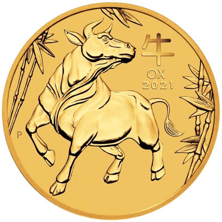 10 Troy ounce gouden munt Lunar 2021