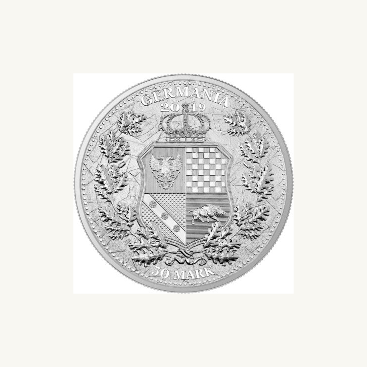 10 Troy ounce zilveren munt Columbia Allegories 2019