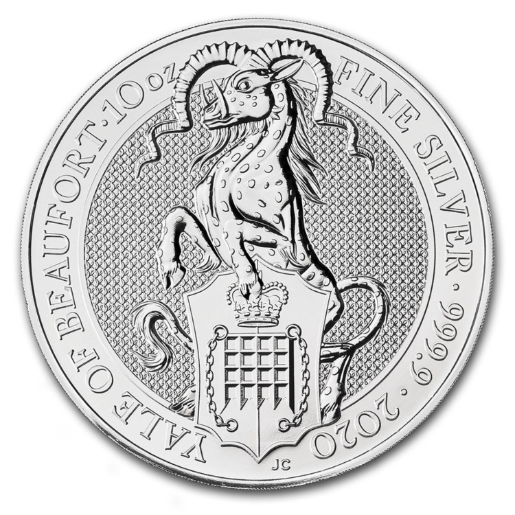 10 Troy ounce zilveren munt Queens Beasts Yale