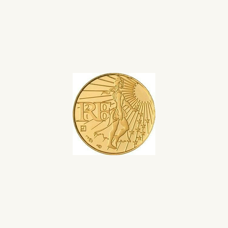 1/10 troy ounce gouden munt 100 Euro Frankrijk 2010
