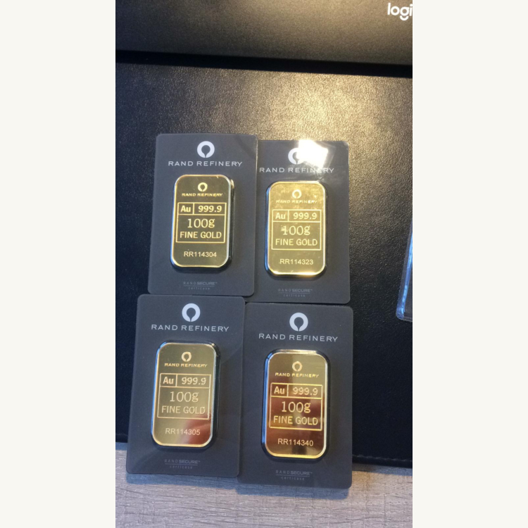 100 gram goudbaar Rand Refinery