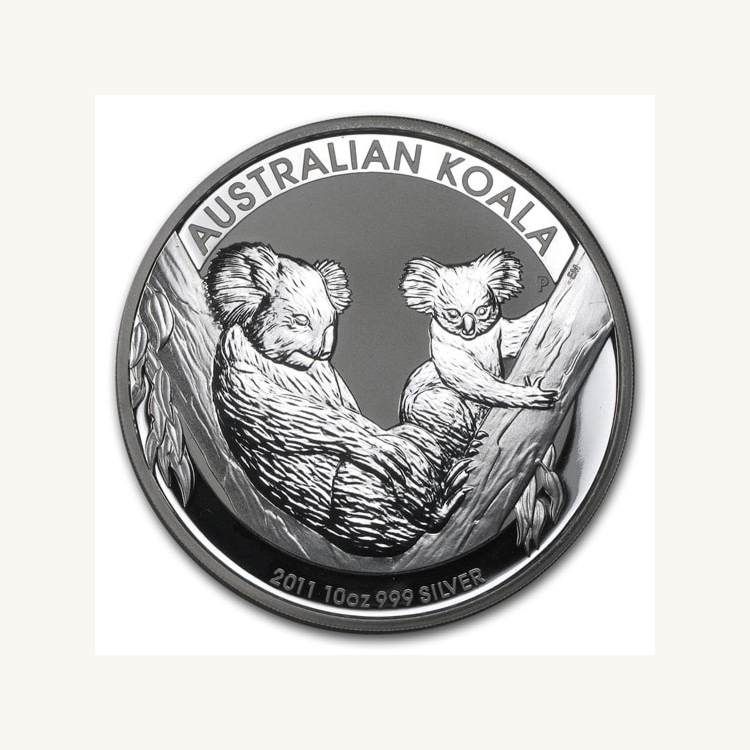 10 troy ounce zilveren Koala munt 2011