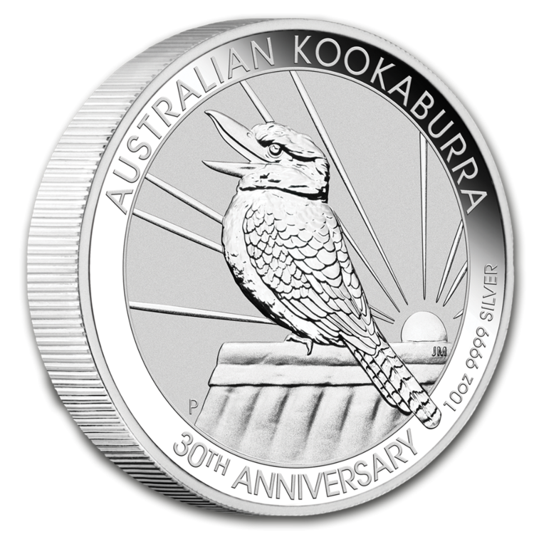 10 Troy ounce zilveren munt Kookaburra 2020