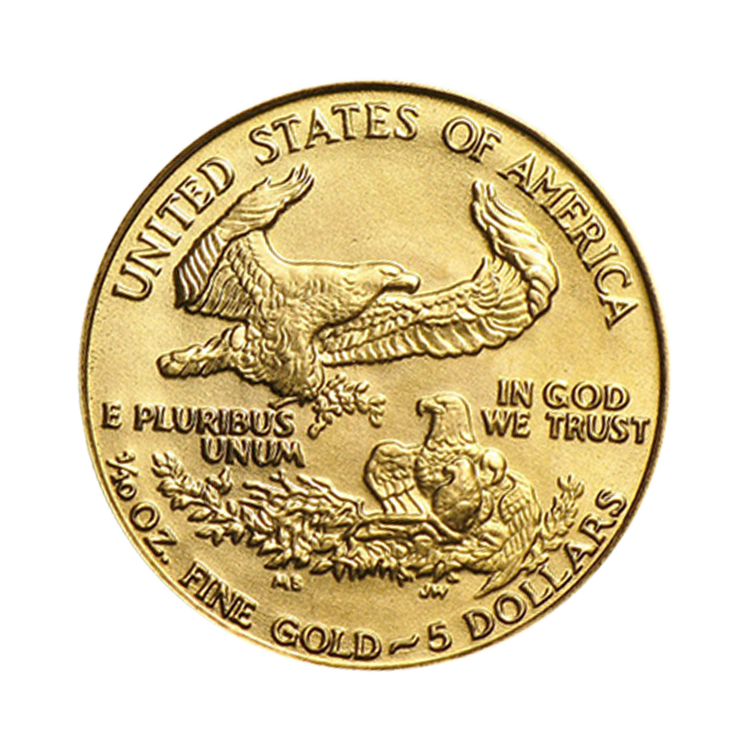 Gouden 1/10 troy ounce American Eagle munt