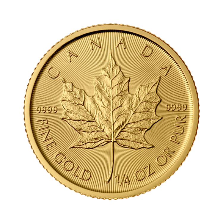 1/4 troy ounce gouden Maple Leaf munt
