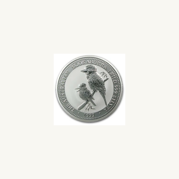 1 Kilo zilver munt Kookaburra 1999
