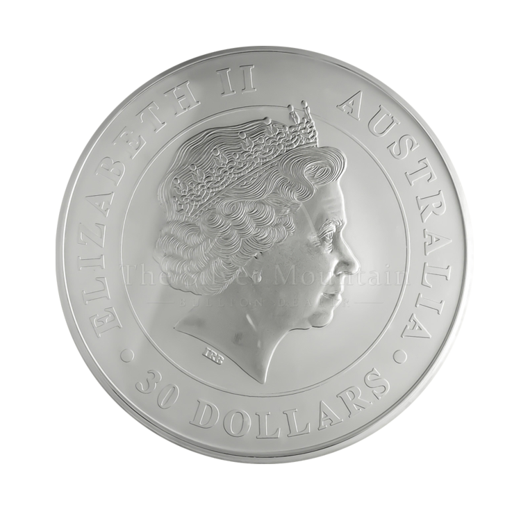 Achterzijde 1 Kilo zilveren Koala munt 2018