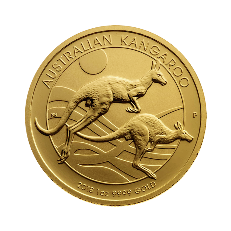 Voorzijde 1 troy ounce gouden Kangaroo munt