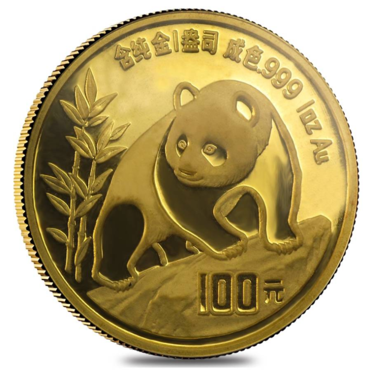 1 troy ounce gouden Panda munt 1990