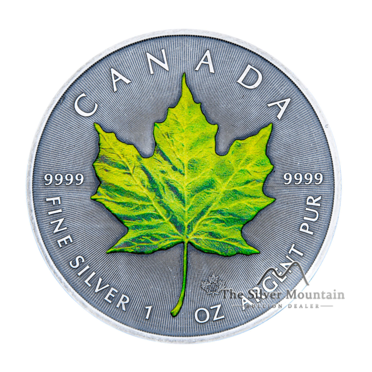 Zilveren munt set troy ounce Maple Leaf - vier seizoenen 2020