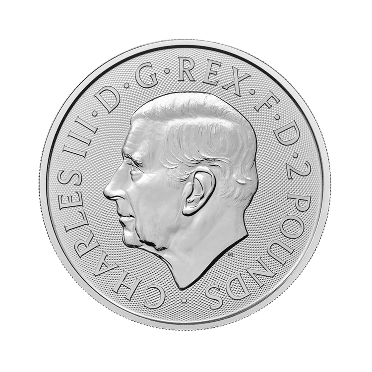 1 troy ounce zilveren Merlin munt 2023 achterkant