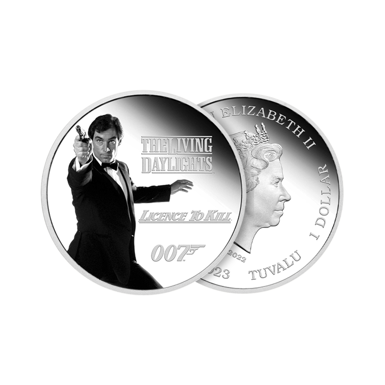 1 troy ounce zilveren munt James Bond 2023 proof The Silver Mountain