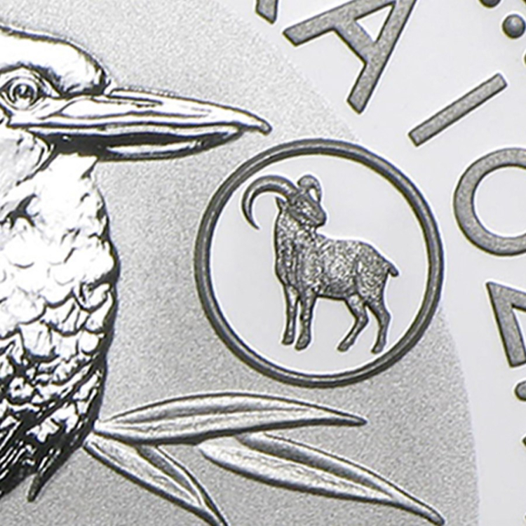 1 troy ounce zilveren munt Kookaburra (Goat Privy) 2015