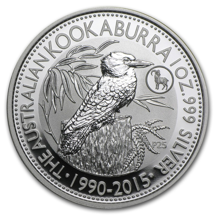1 troy ounce zilveren munt Kookaburra (Goat Privy) 2015