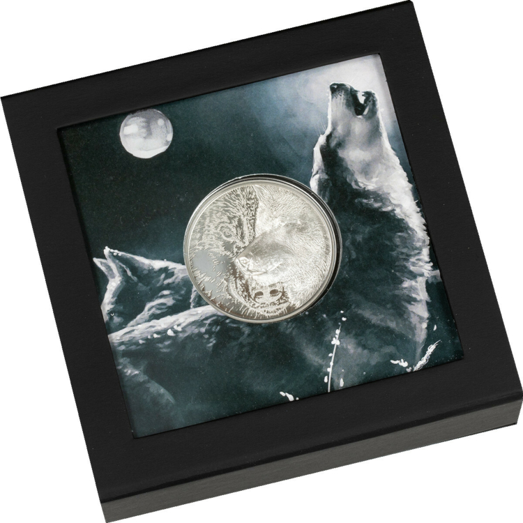 1 troy ounce zilveren munt Mystic Wolf 2021 Proof
