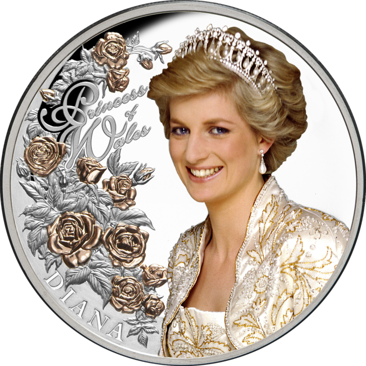 1 troy ounce zilveren munt Princess of Wales 2021 Proof