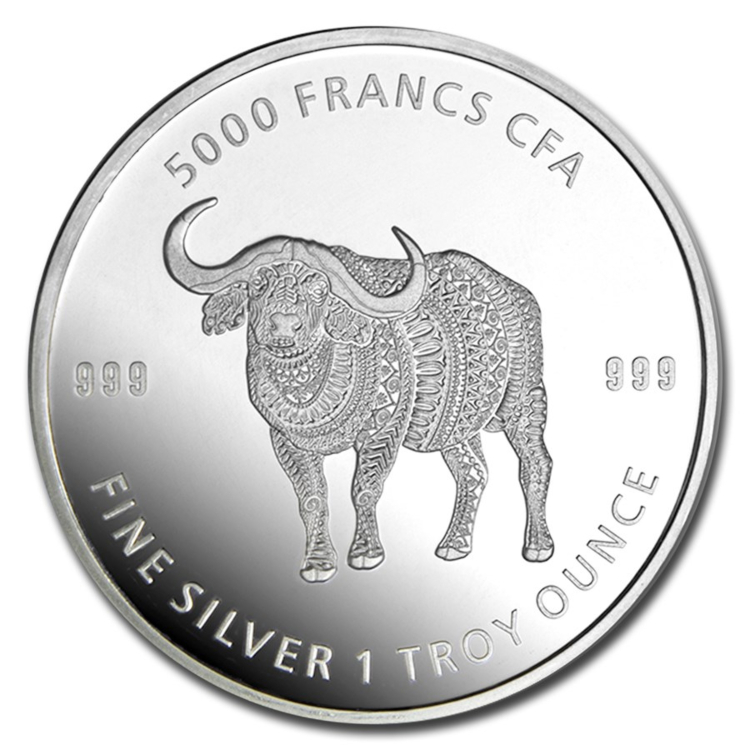 1 troy ounce zilveren munt Republiek of Mandala Buffalo 2020