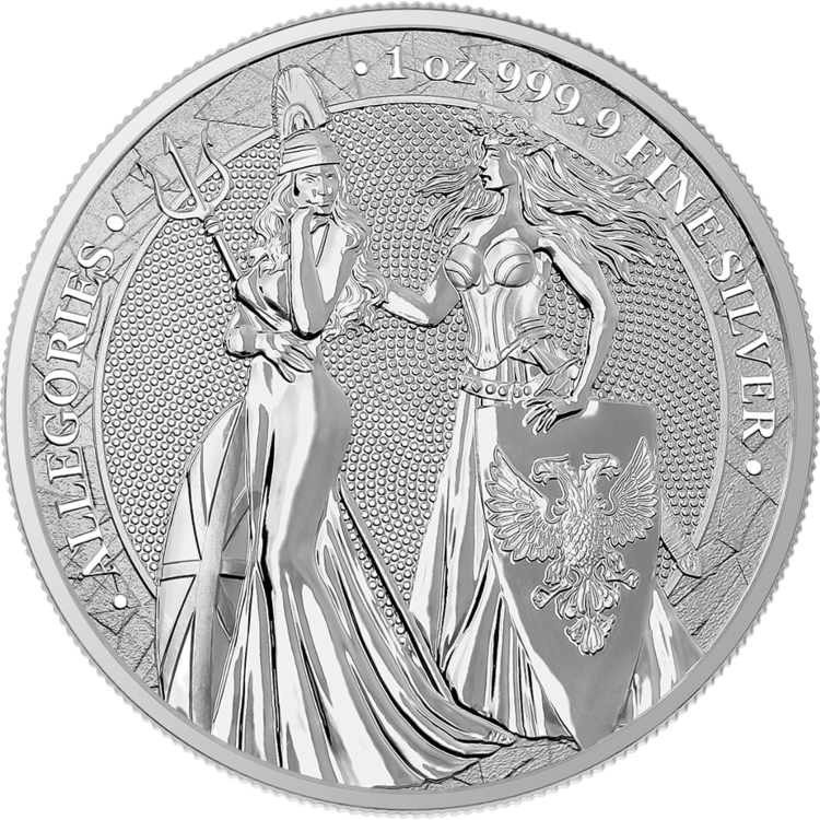 1 Troy ounce zilveren munt Germania Allegories 2019