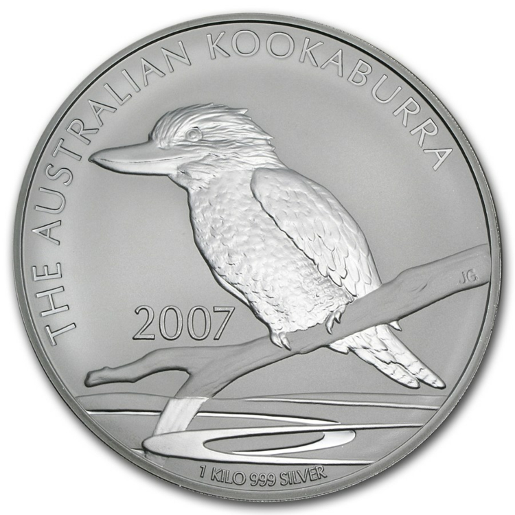 1 Kilo zilveren munt Kookaburra 2007