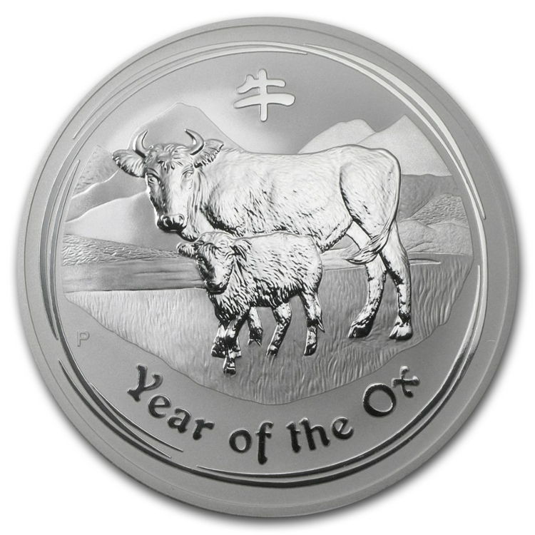 10 Troy ounce zilveren munt Lunar 2009