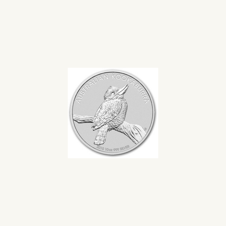 10 troy ounce zilver Kookaburra munt 2010