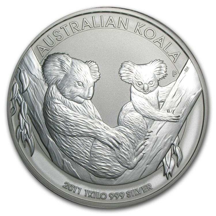 1 Kilo zilveren Koala munt 2011
